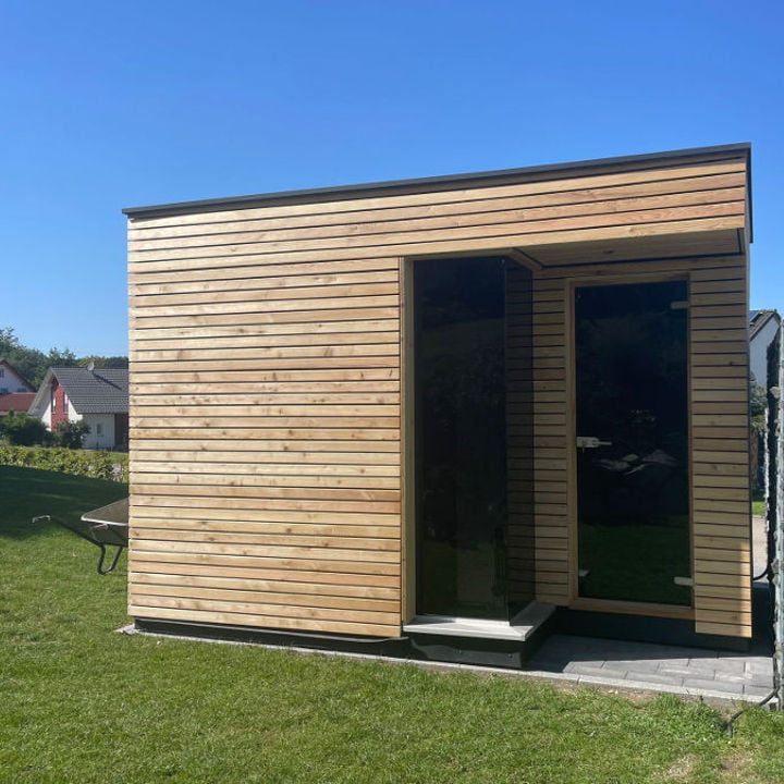 Gartensaunen zwischen Augsburg und München – große Modellauswahl. auch individuell vorgefertigte Gartensauna nach Maß