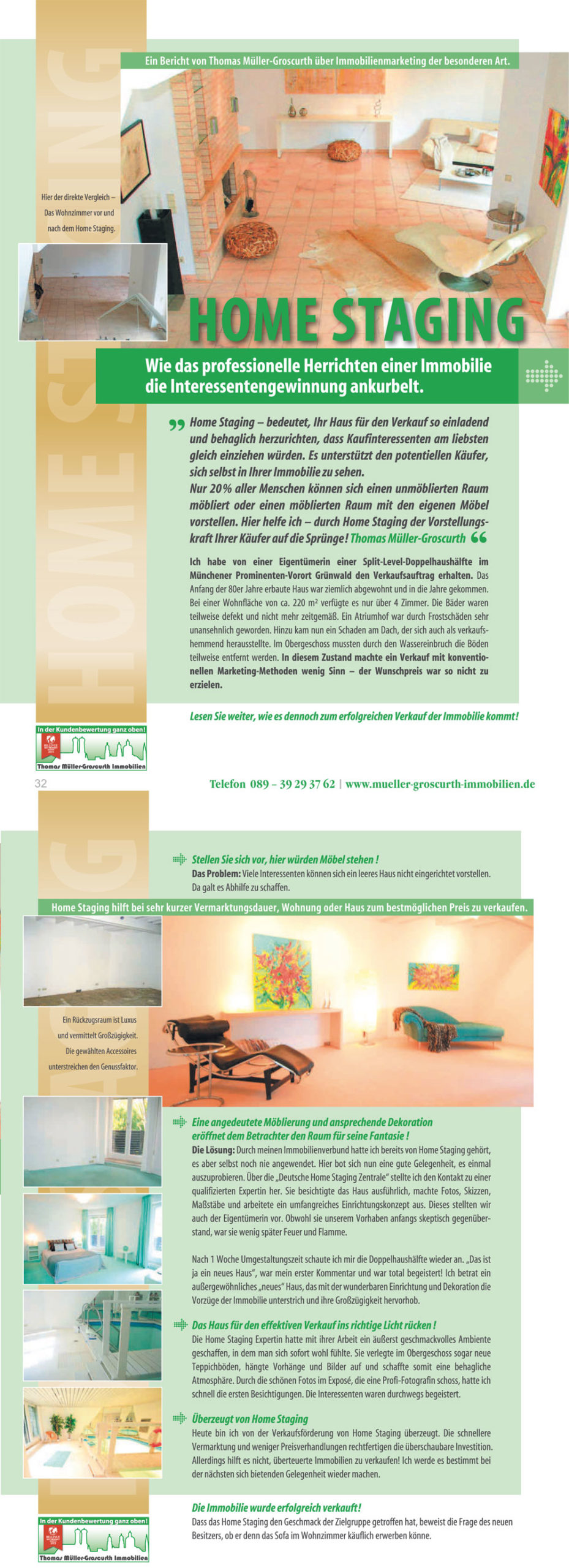 Makler M&uuml;nchen Home Staging